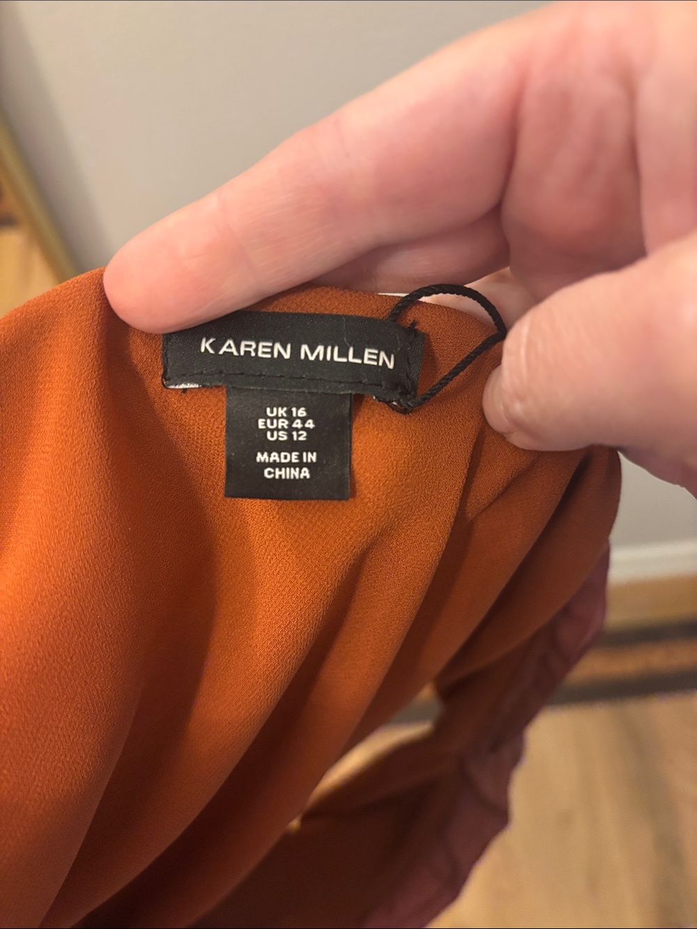 NWT- Karen Millen Pink to Purple Ombre One-Shoulder Pleated Gown- US 12 - Picture 9 of 12